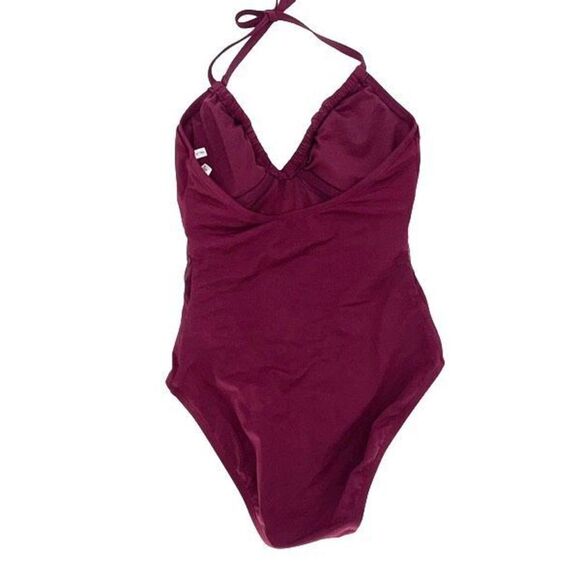 Bleu Rod Beattie Womens Don't Mesh With Me Halter Swimsuit Pomegranate Size 4‎ - Picture 6 of 10